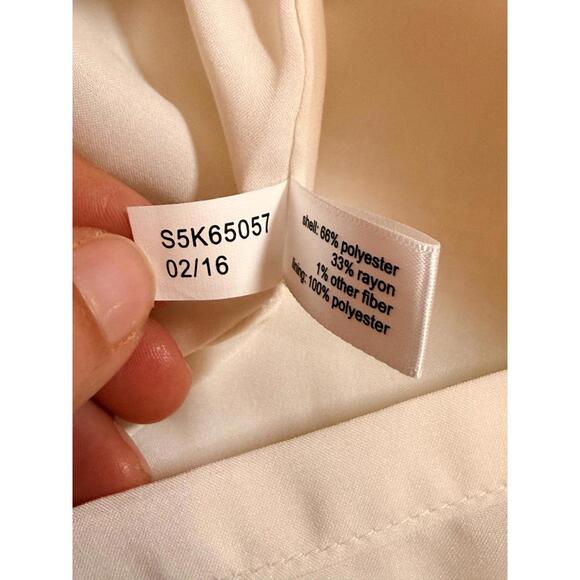 The Limited Fringe Beige Mini Skirt Size 0 - Picture 9 of 16